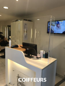 Protections de comptoirs salon coiffure